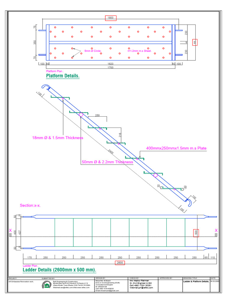 Ladder and Platform Specifications | PDF