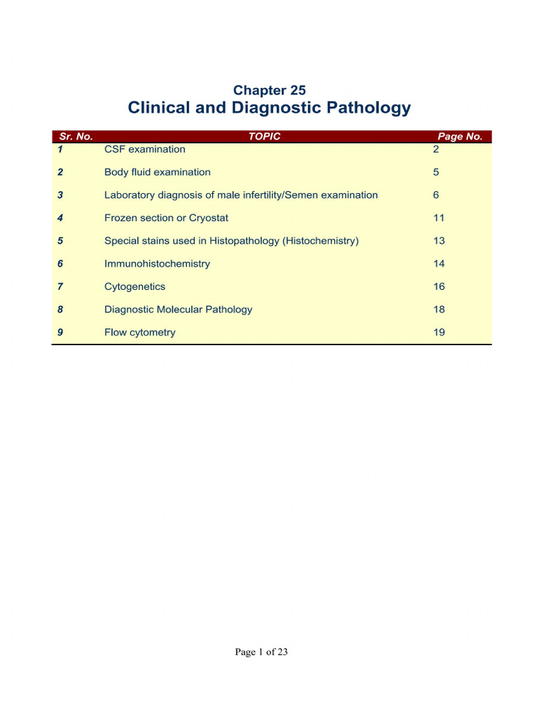 Clinical and Diagnostic Pathology | PDF