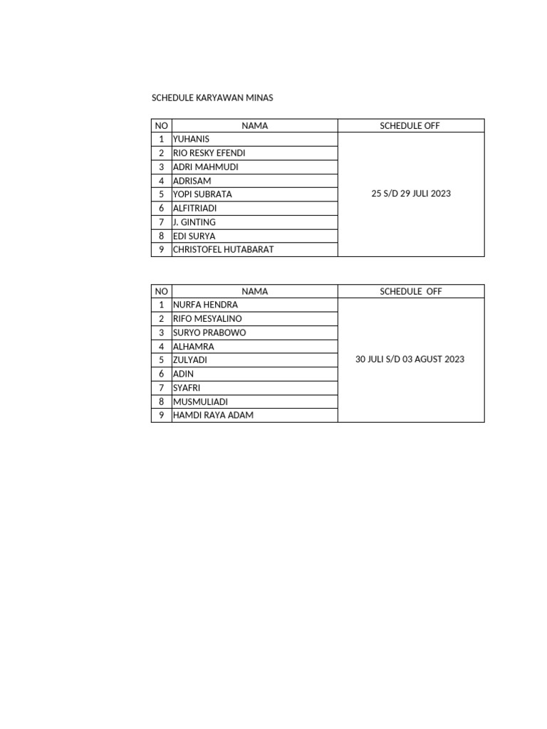 Schedule Training First Aid | PDF
