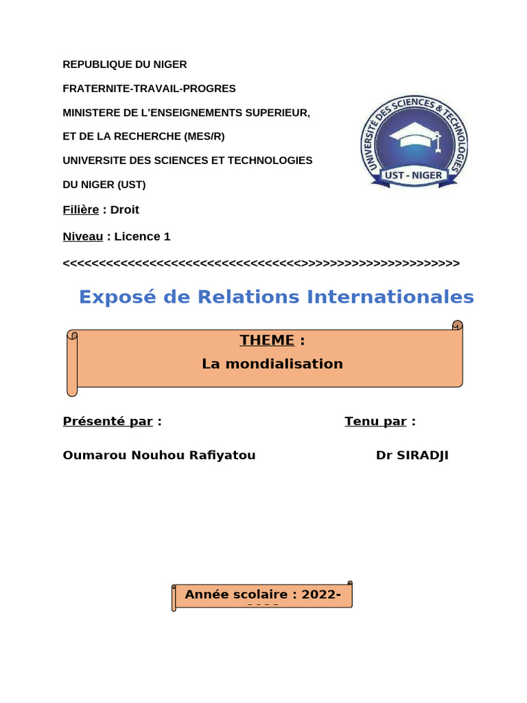 Impact de la mondialisation en Afrique | PDF | Globalisation | Afrique