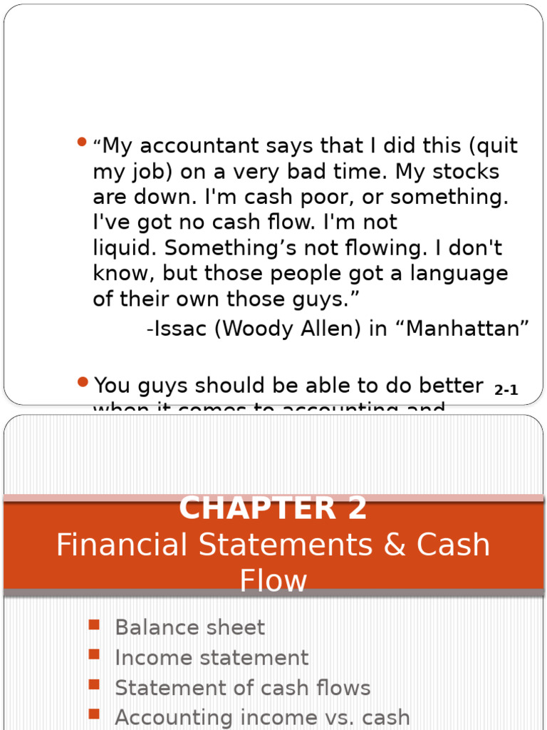 Chap2 - Accouting and Finance - FCFs | PDF | Balance Sheet | Equity ...