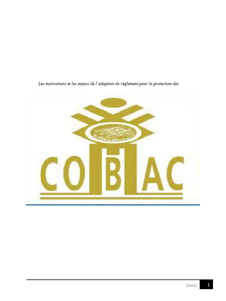 Règlement COBAC : Protection des consommateurs | PDF | Économie