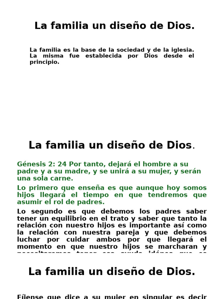 La Familia Un Diseño de Dios | PDF | Creencia religiosa y doctrina