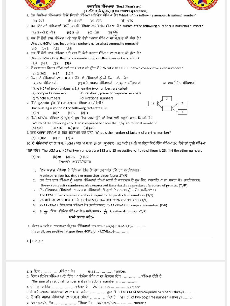 Math Exercise Sample | PDF