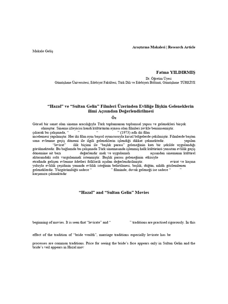 Fatma Yıldırmış | PDF