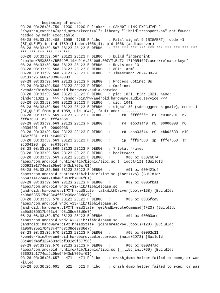 Standby Android Log 2024 0828 102721 | PDF | Computer Programming ...