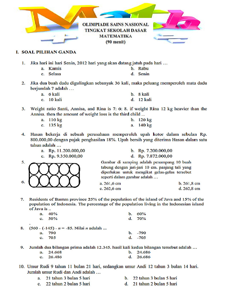 Soal Olimpiade Matematika Sd Pdf