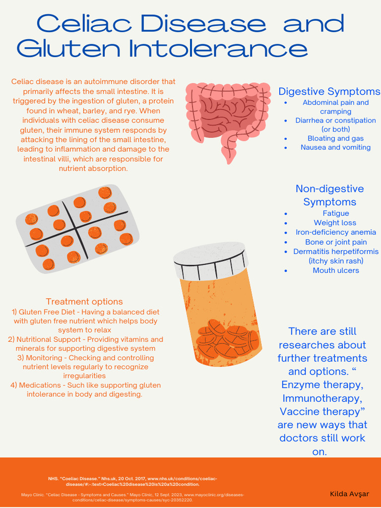 Celiac Disease and Gluten Intolerance Symptoms | PDF | Coeliac Disease ...