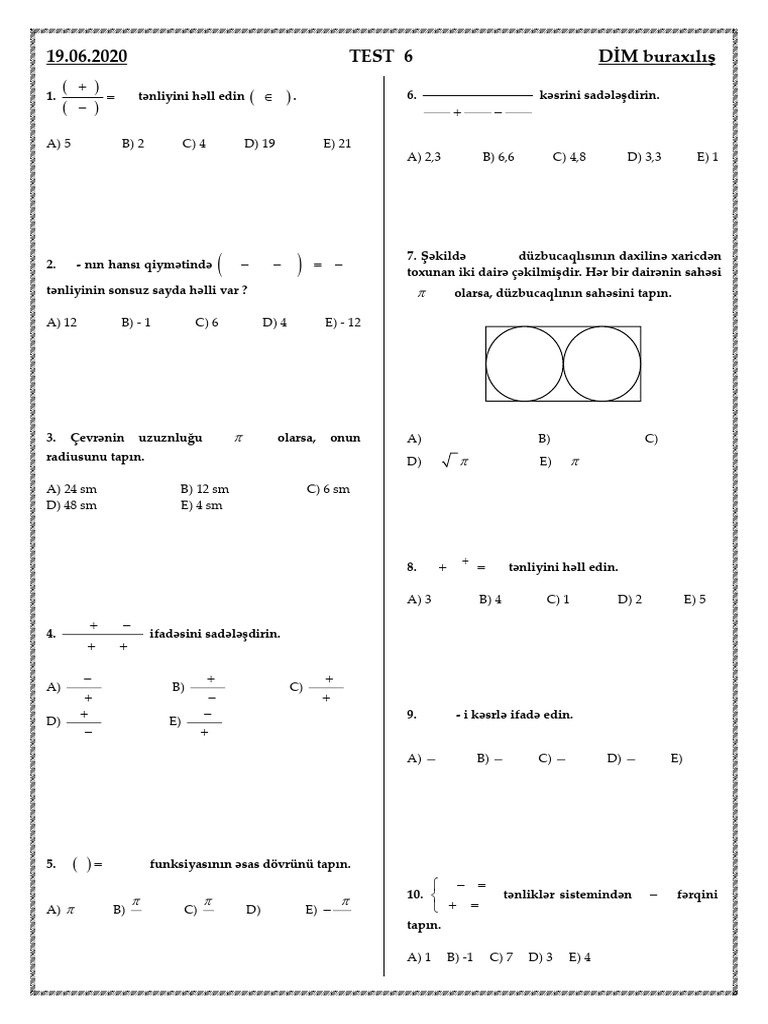 Test 6 | PDF