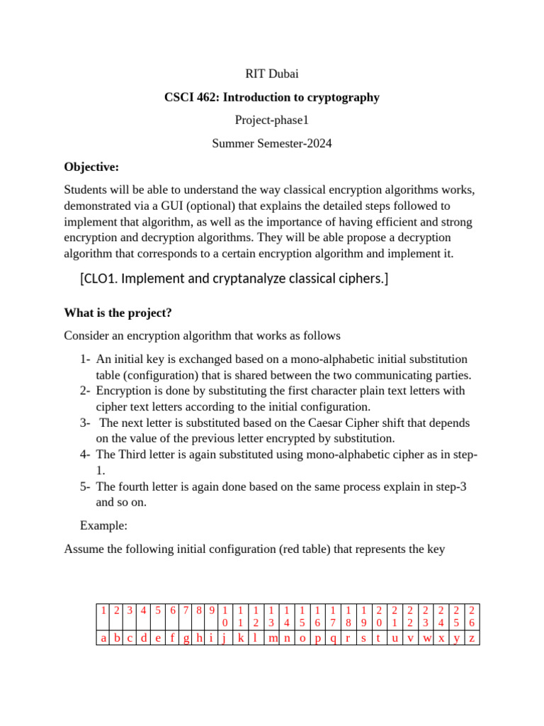 Cryptography Project: Classical Ciphers | PDF | Cipher | Encryption