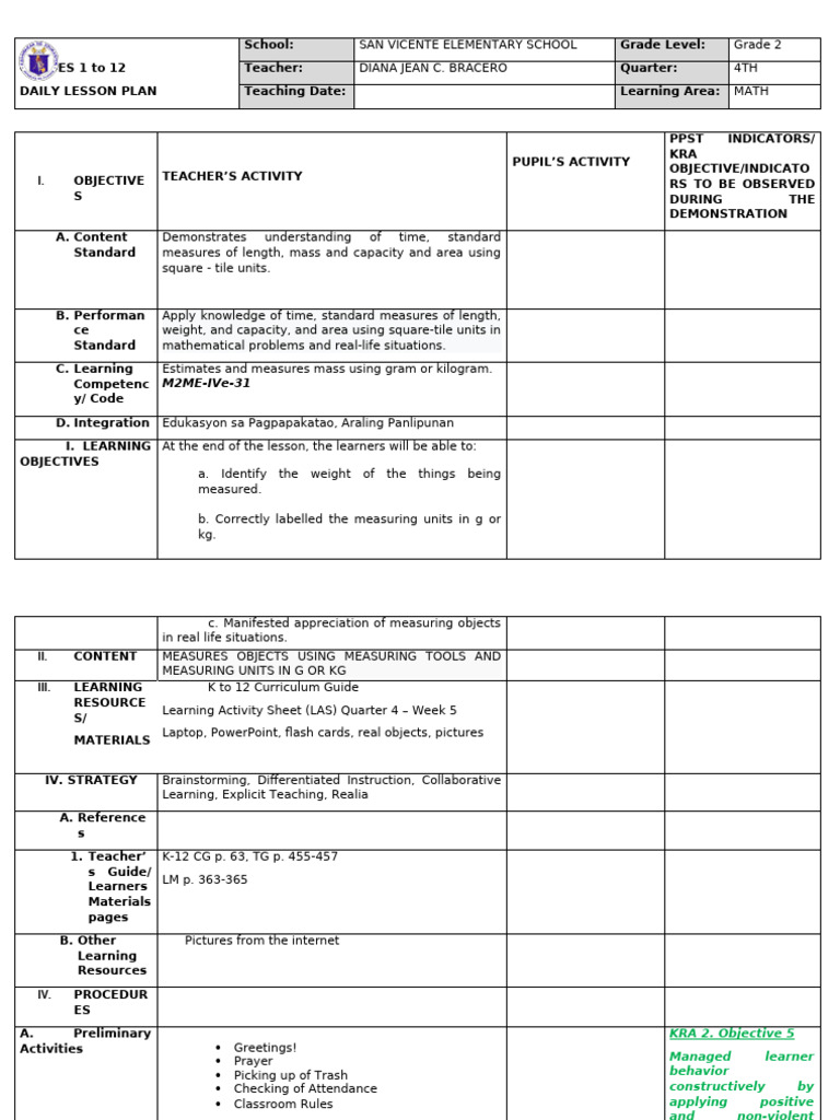 MATH 2 4th QRTR COT | PDF