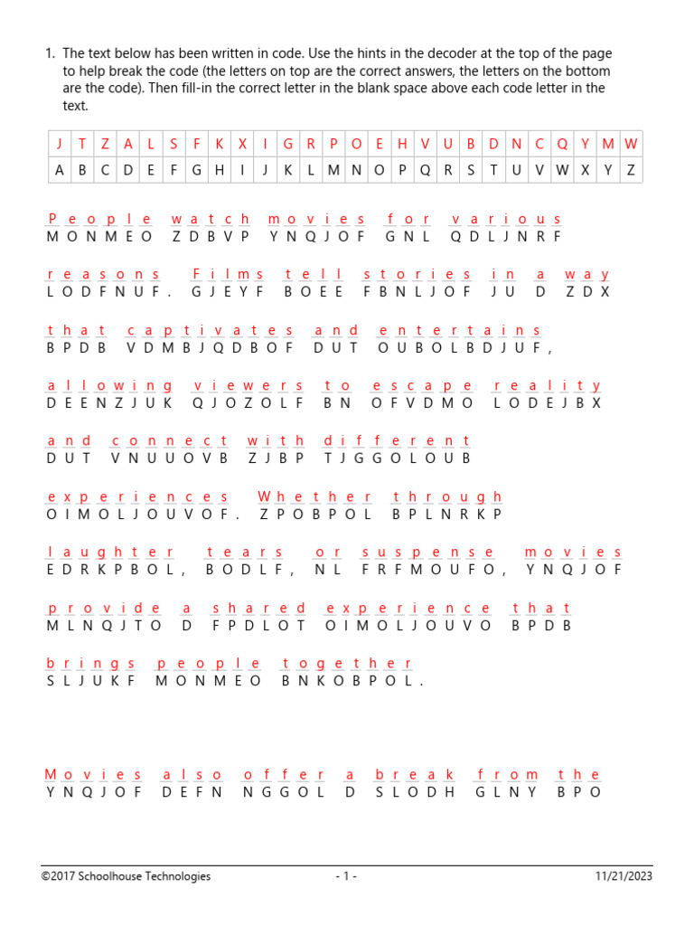Decodificação de Texto em Código | PDF