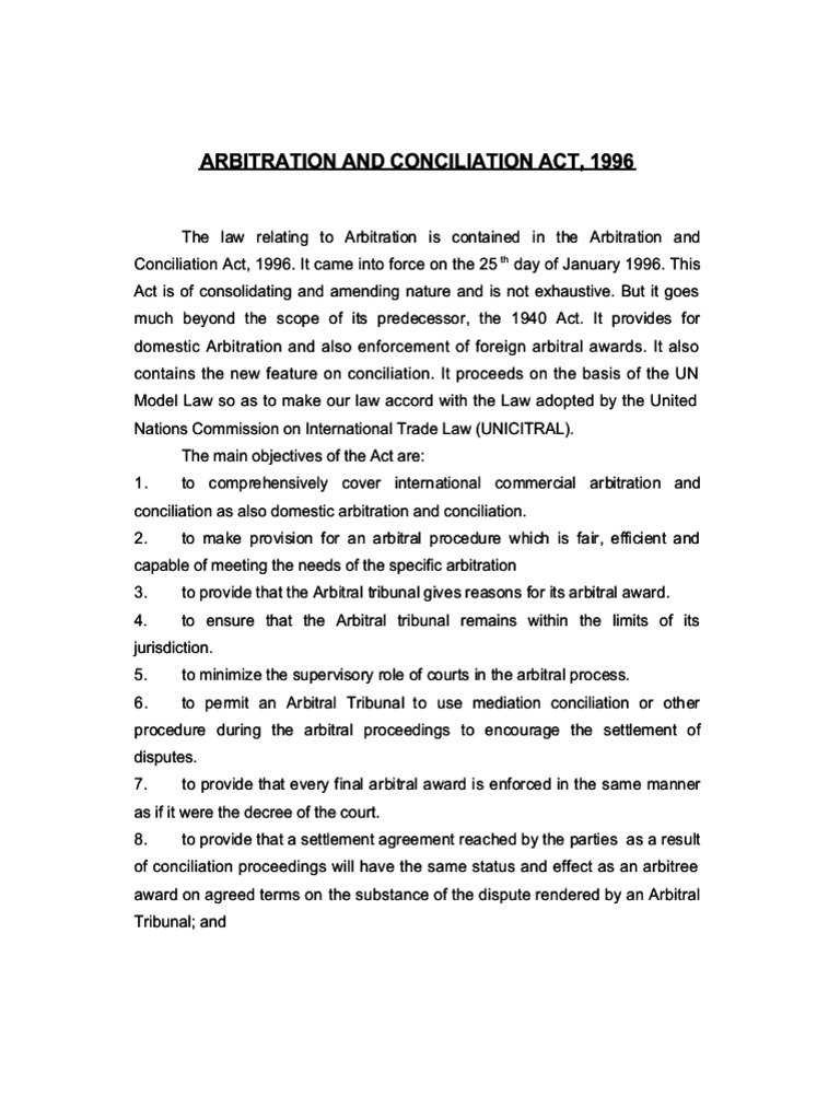 Arbitration Notes | PDF | Arbitration | Lawsuit
