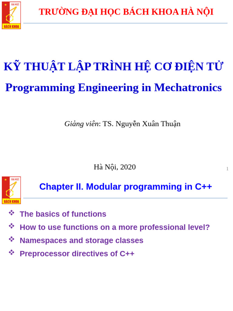 Chapter II. Modular Programming in C++ - TCT | PDF | Parameter ...