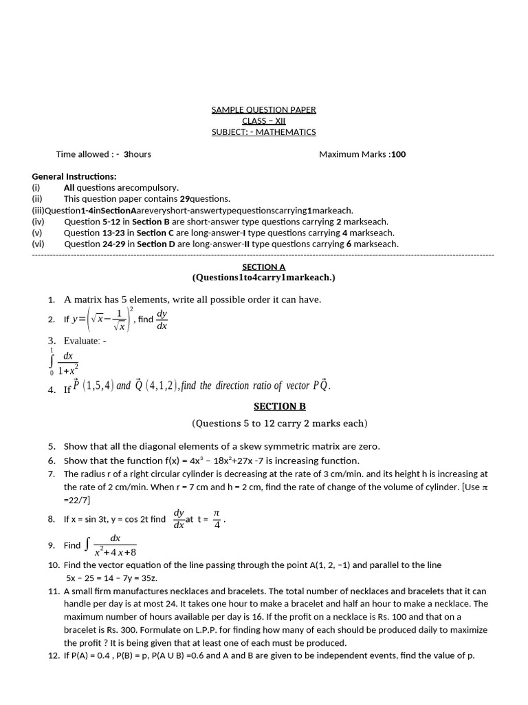 .Trashed-1743947640-01 QP - SP - 1 - MATHS. | PDF | Sphere | Area