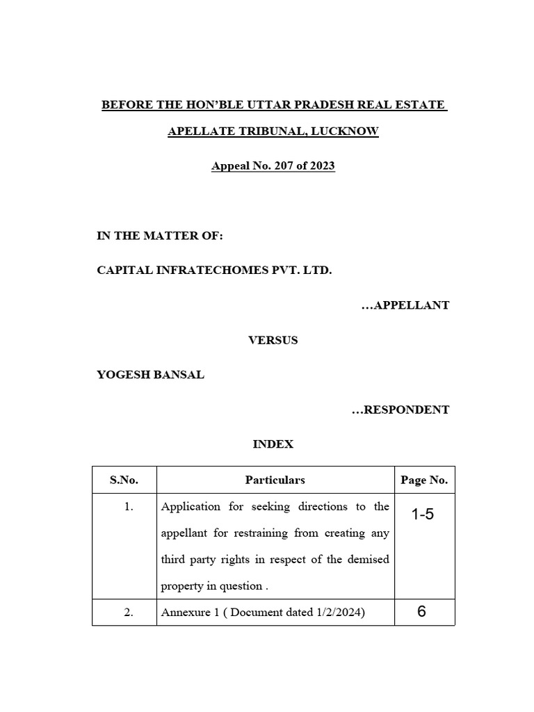 Applcaition For Nto Creating 3rd Party Rights | PDF | Lawsuit | Civil ...