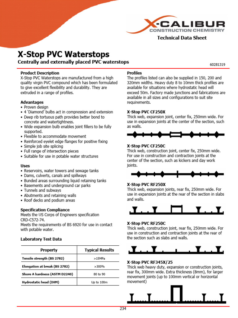 X-Stop PVC Waterstops_3 | PDF | Mechanical Engineering | Building ...