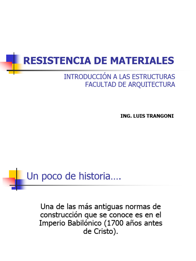 Resistencia de Materiales en Construcción | PDF | Deformación ...