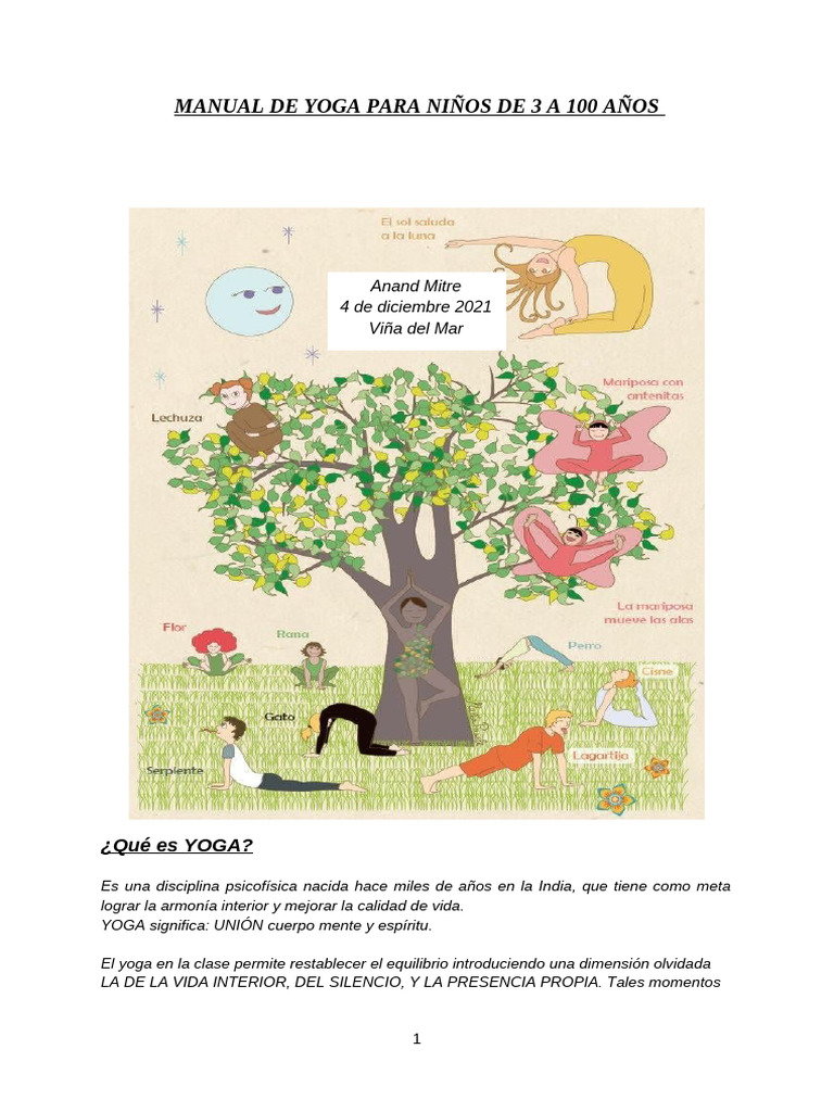 Yoga para Niños: Manual de Posturas | PDF | Asana | Yoga