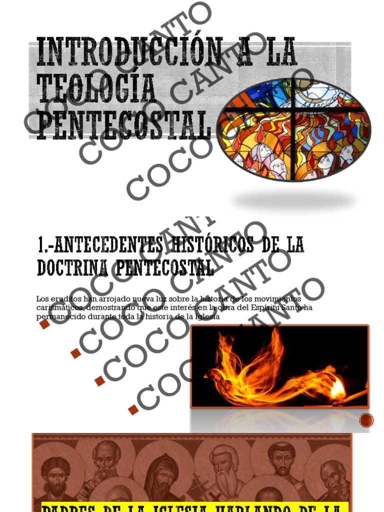 Historia y Doctrinas del Pentecostalismo | PDF | Pentecostalismo ...