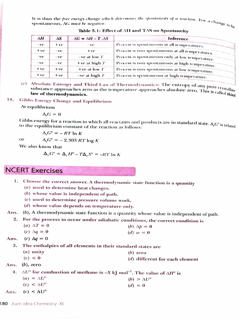 Thermo questions | PDF | Temperature | Gibbs Free Energy