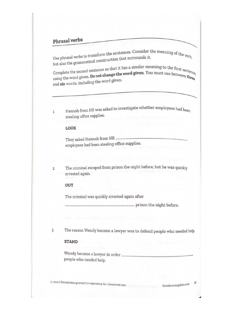 Phrasal Verbs | PDF