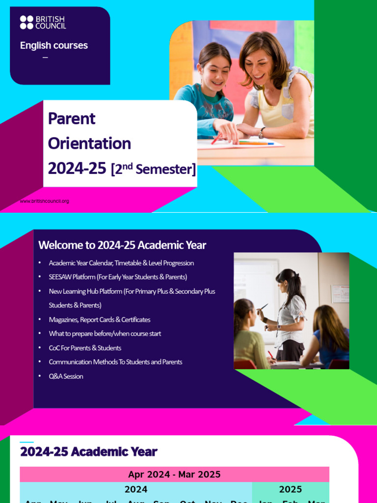 2024-25 Parent Orientation Guide | PDF | Academic Term | Libraries