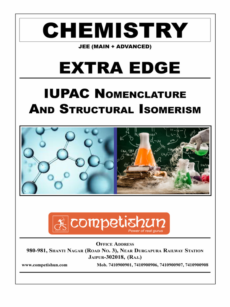Extra Edge Sheet IUPAC Numenclature and Structural Isomerism | PDF