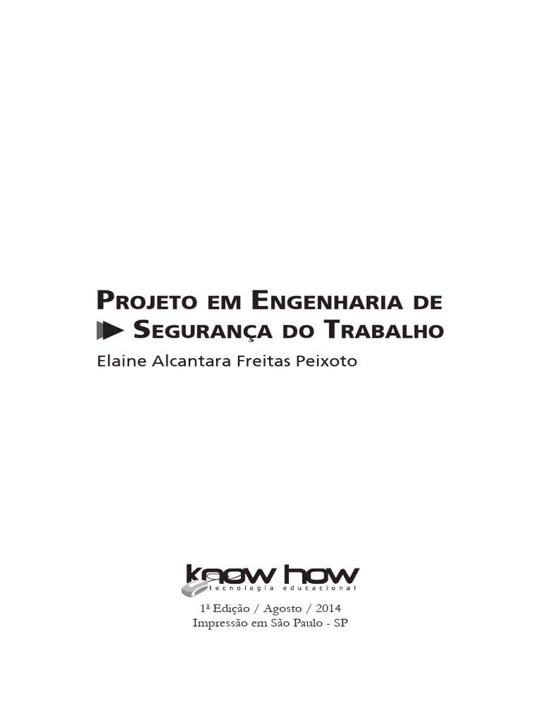 Engenharia de Segurança do Trabalho | PDF