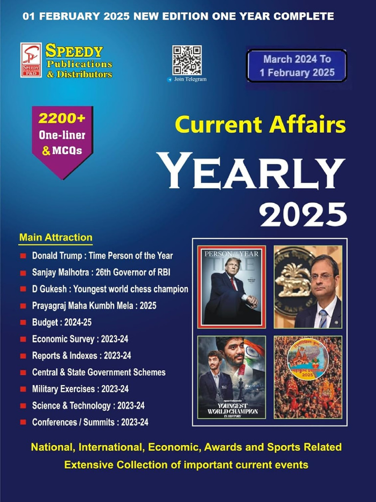 Speedy Current Affairs 2025 Overview | PDF