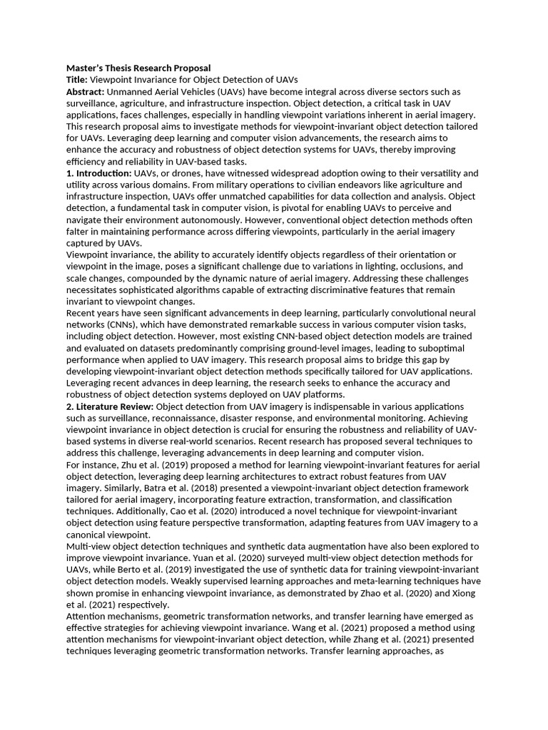 Viewpoint-Invariant Object Detection for UAVs | PDF | Computer Vision ...