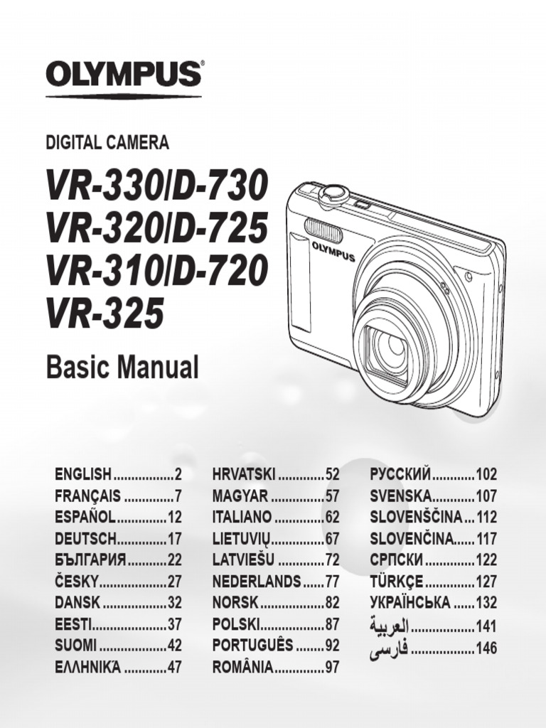 Olympus Digital Camera User Manual | PDF | Microsoft Windows | Camera