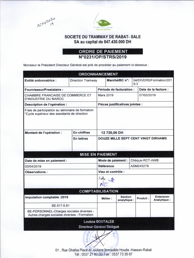 Chambre Française de Commerce Et D'industrie Du Maroc | PDF