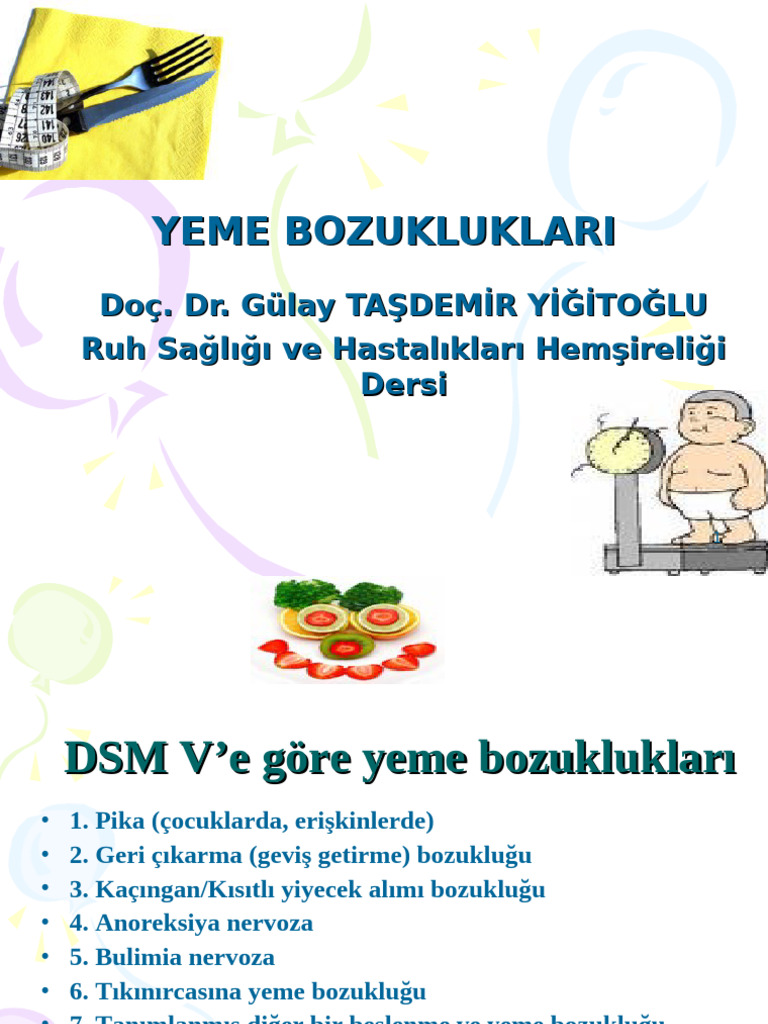 Yeme bozuklukları | PDF