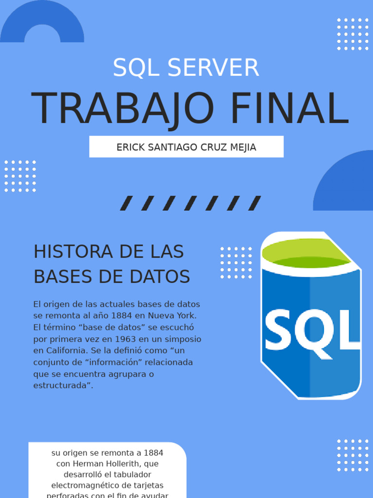 Evolución de las Bases de Datos SQL | PDF | Bases de datos | SQL