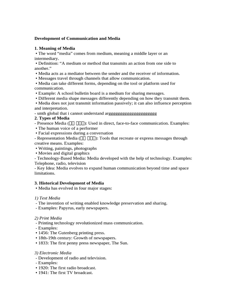 Development of Communication and Media | PDF | Mass Media | Web 2.0