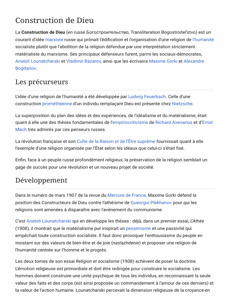Construction de Dieu : Religion et socialisme | PDF | Attitude ...