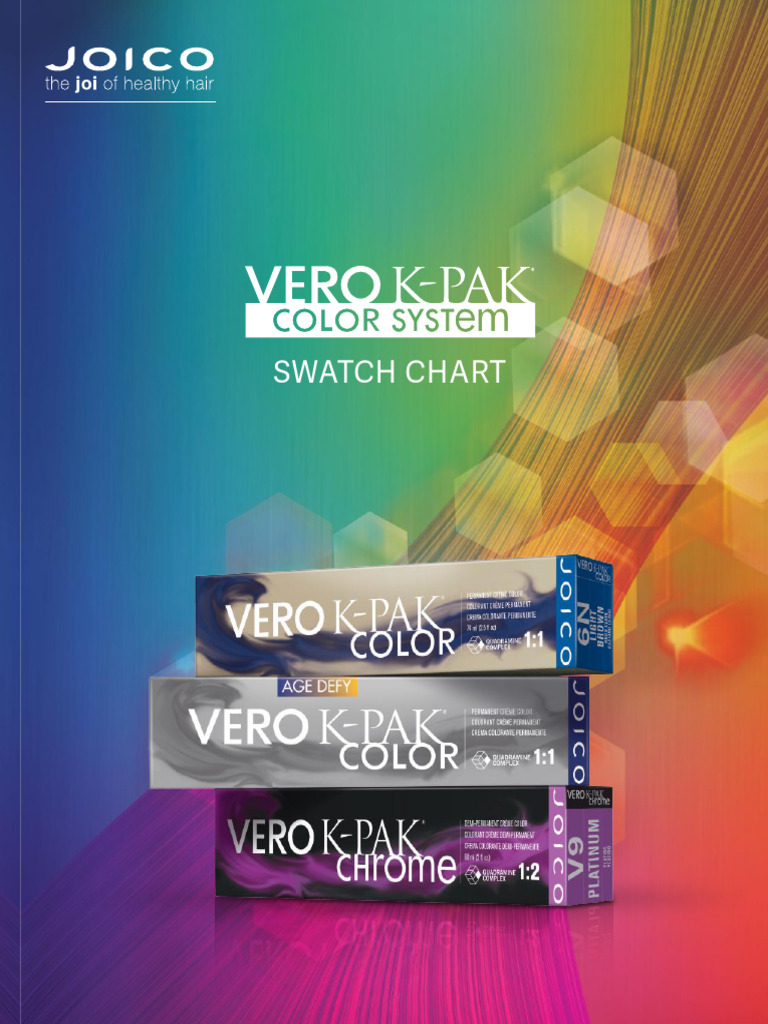 Joico Vero Kpak Swatch Chart M PDF Blond Integumentary System