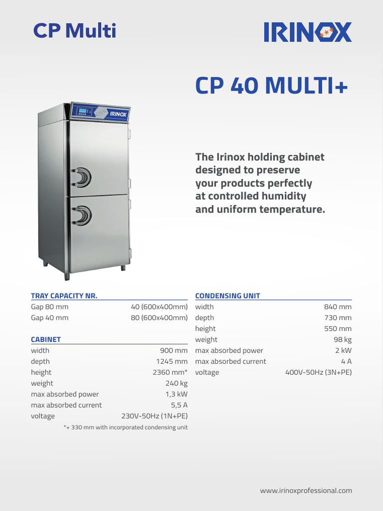 CP 40 Multiplus en | PDF | Humidity | Refrigerator