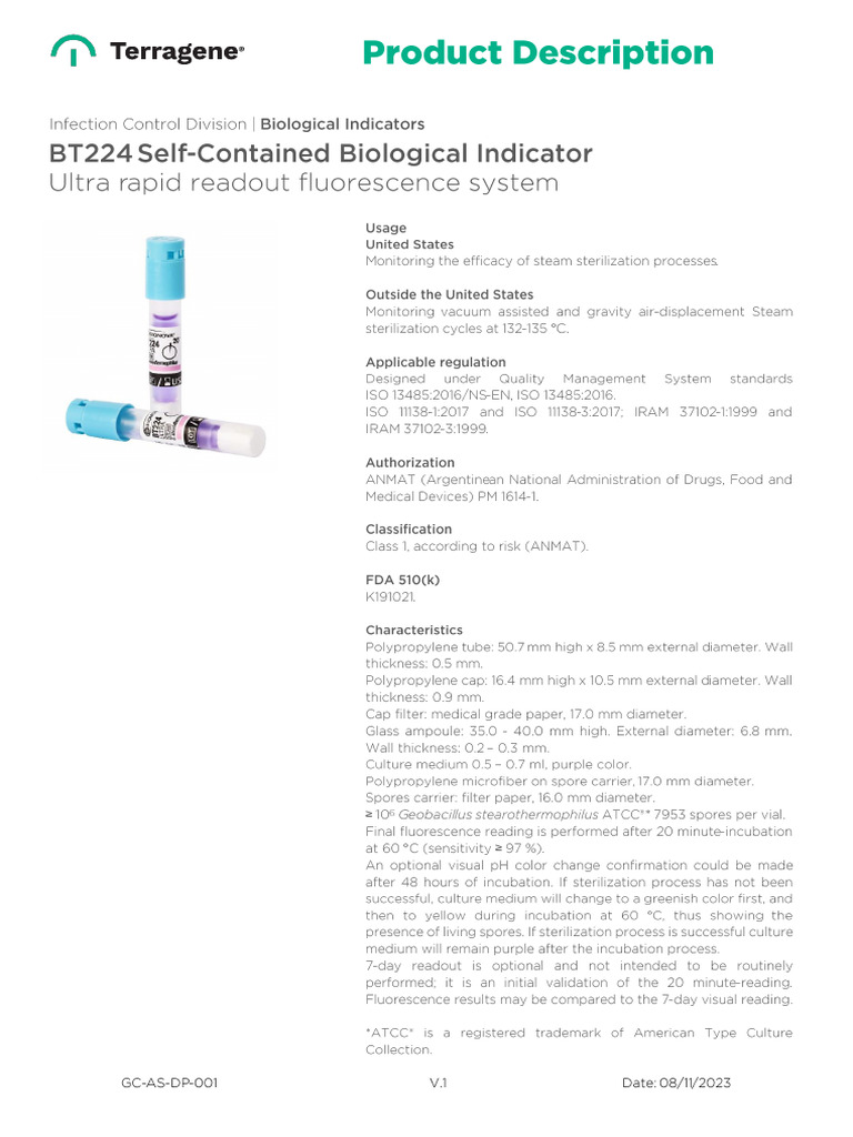 Descripcion de Producto BT224 | PDF