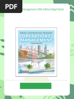 Operations Management 10th Edition by Nigel Slack, Alistair