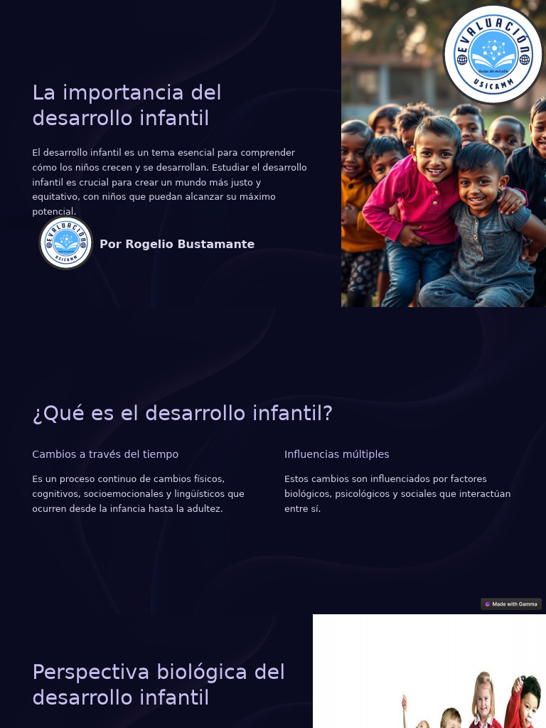 La Importancia Del Desarrollo Infantil | PDF | Desarrollo infantil ...