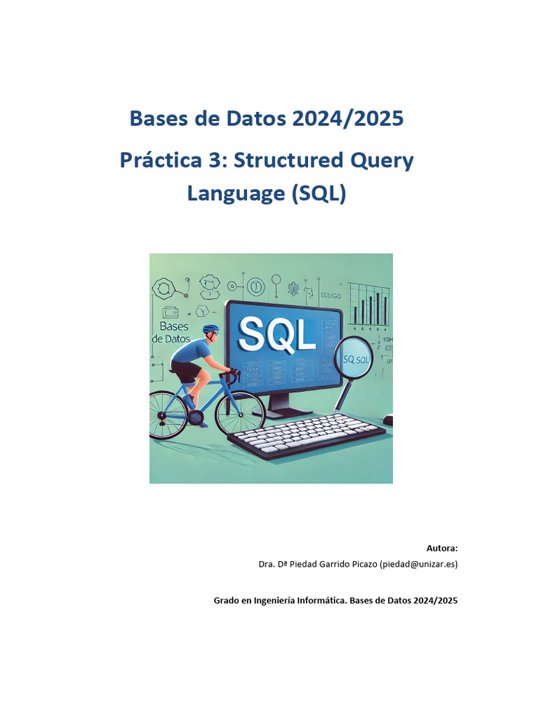 Practica 3 BD | PDF | SQL | Bases de datos