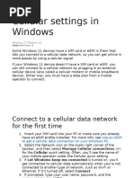 SIM/eSIM Setup for Windows Devices | PDF | Software | Telecommunications