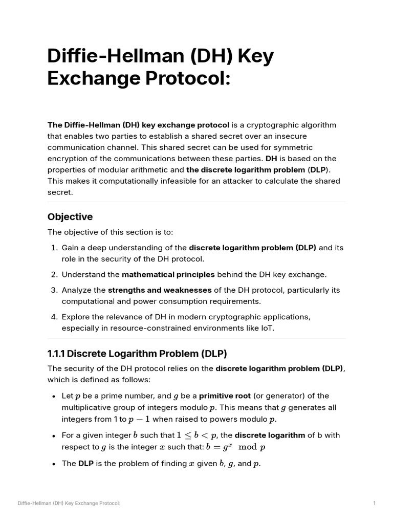 DH Key Exchange Vulnerabilities Explained | PDF | Computer Science ...