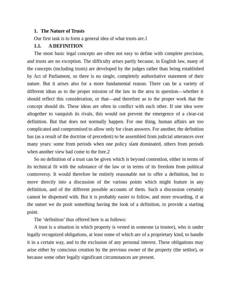 Introduction To The Law of Trusts (Màu Vàng) | PDF | English Trust Law ...