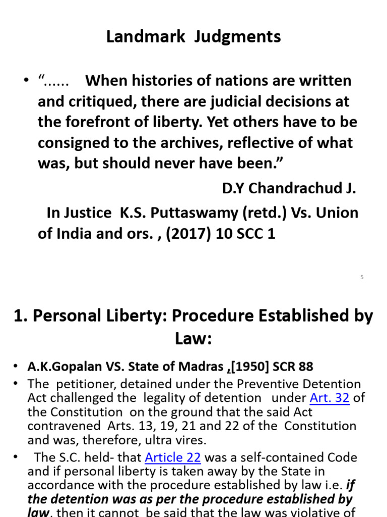 6.Landmark Judgments of the Supreme Court Plain_2 | PDF | Judgment (Law ...
