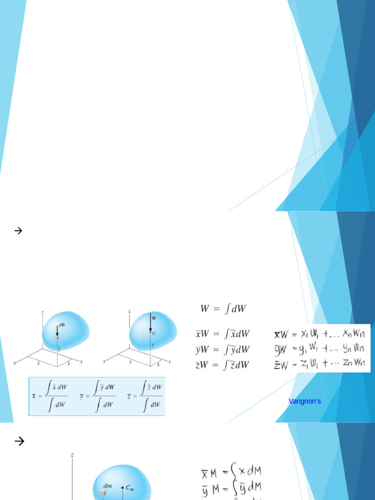 Center of Gravity and Centroid Explained | PDF