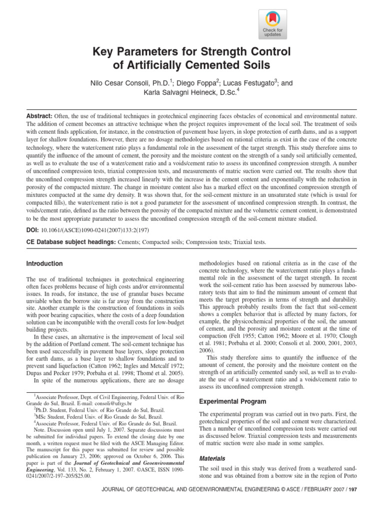 (Asce) 1090-0241 (2007) 133 2 | PDF | Concrete | Soil