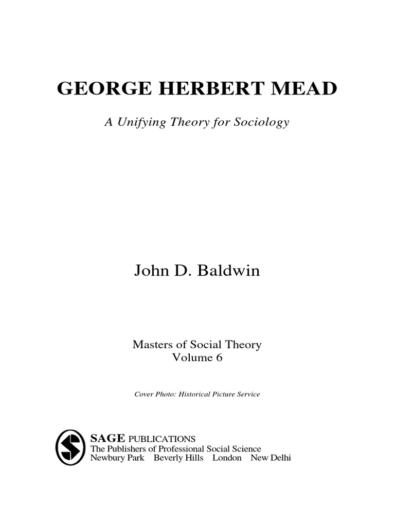 George Herbert Mead | PDF | Pragmatism | Science